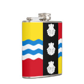 Flagge des Bedfordshire-Fläschchens Flachmann (Rechts)