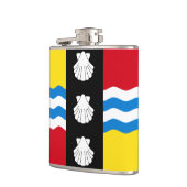 Flagge des Bedfordshire Hip Flask Flachmann (Links)