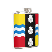 Flagge des Bedfordshire Hip Flask Flachmann (Rechts)