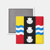 Flagge des Bedfordshire Magnet (Vorderseite/Rückseite)