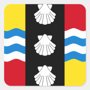 Flagge des Bedfordshire Square Sticker