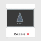 Flagge des Befehls "Raumfahrt" Aufkleber (Blatt)