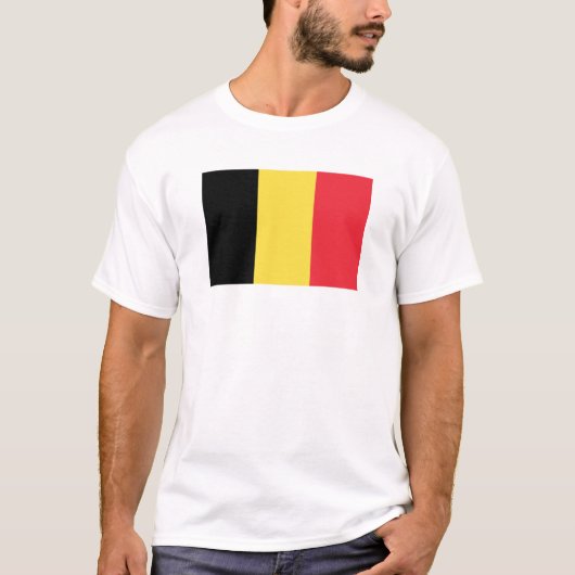 Flagge des belgischen T - Shirt (Vorderseite)