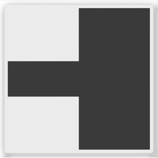 Flagge des Bezirks Aarwangen, Schweiz Aufkleber (Vorderseite)