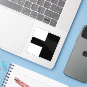 Flagge des Bezirks Aarwangen, Schweiz Aufkleber (Laptop mit iPhone)