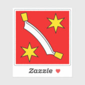 Flagge des Bezirks Bern-Mittelland, Schweiz Aufkleber (Blatt)