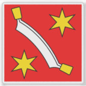 Flagge des Bezirks Bern-Mittelland, Schweiz Aufkleber (Vorderseite)