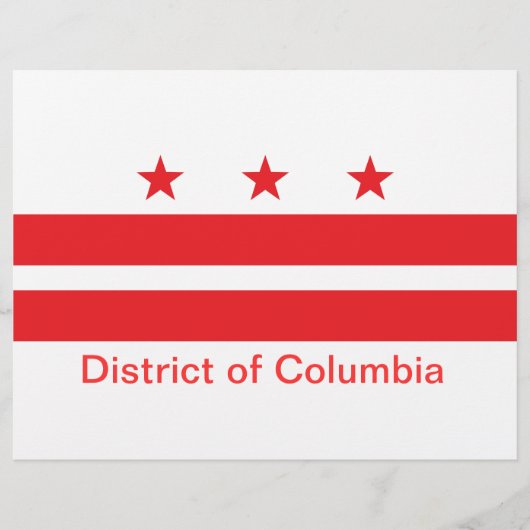 Flagge des Bezirks Columbia Flyer (Vorne)