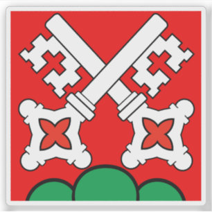 Flagge des Bezirks La Neuveville, Schweiz Aufkleber