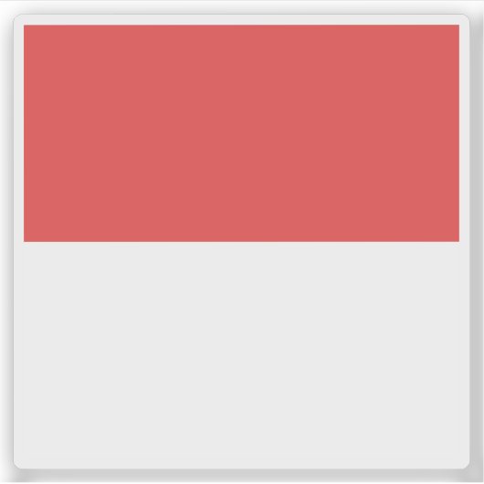 Flagge des Bezirks Solothurn, Schweiz Aufkleber (Vorderseite)