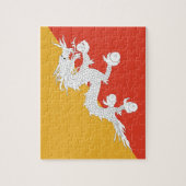 Flagge des Bhutan-Foto-Puzzles Puzzle (Vertikal)