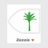 Flagge des Bornu-Reiches (700-1380) Aufkleber (Blatt)