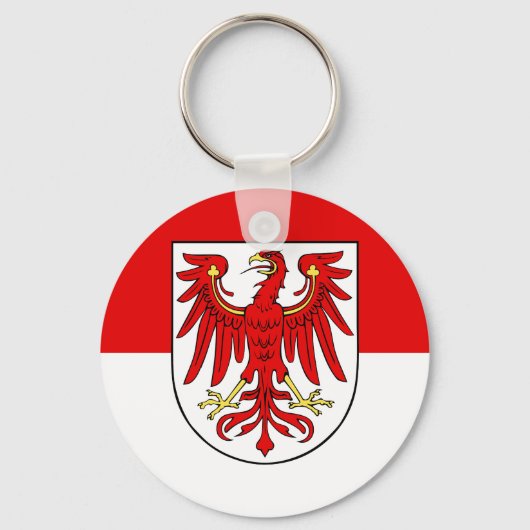 Flagge des Brandenburger Schlüsselanhängers Schlüsselanhänger (Vorderseite)
