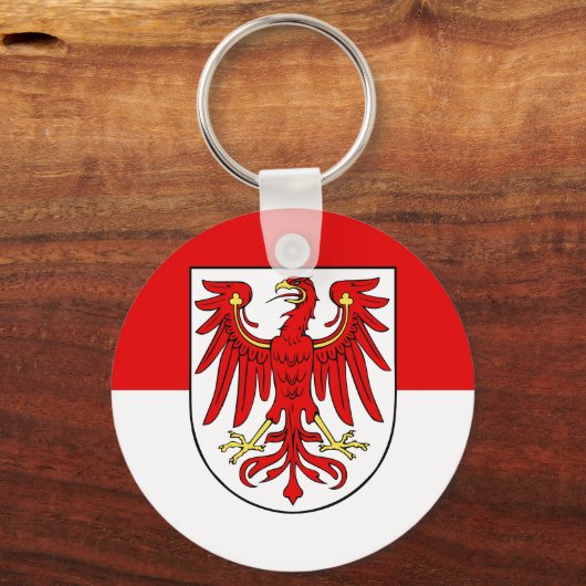 Flagge des Brandenburger Schlüsselanhängers Schlüsselanhänger (Vorderseite)