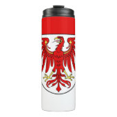 Flagge des Brandenburger Thermalwäschers Thermosbecher (Vorderseite)