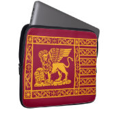 Flagge des Brieftaschen aus dem Foto Venedig Laptopschutzhülle (Vorne Rechts)