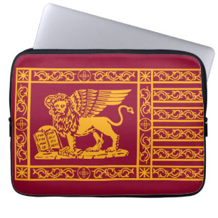 Flagge des Brieftaschen aus dem Foto Venedig Laptopschutzhülle