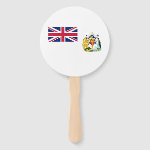 Flagge des Britischen Antarktis-Territoriums Fächer