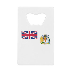 Flagge des Britischen Antarktis-Territoriums Geldbeutel Flaschenöffner