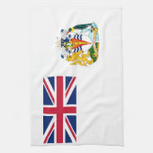 Flagge des Britischen Antarktis-Territoriums Geschirrtuch (Vertikal)