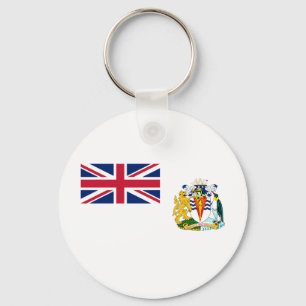 Flagge des Britischen Antarktis-Territoriums Schlüsselanhänger