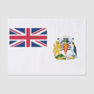 Flagge des Britischen Antarktis-Territoriums Seidenpapier