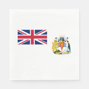 Flagge des Britischen Antarktis-Territoriums Serviette