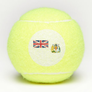 Flagge des Britischen Antarktis-Territoriums Tennisbälle