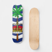 Flagge des britischen Territoriums des Indischen O Skateboard (Vorderseite)