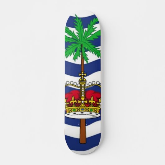 Flagge des britischen Territoriums des Indischen O Skateboard (Vorne)