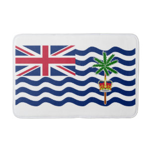 Flagge des Britischen Territoriums im Indischen Oz Badematte