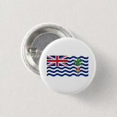 Flagge des Britischen Territoriums im Indischen Oz Button (Vorne & Hinten)