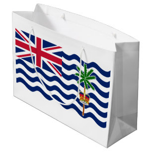 Flagge des Britischen Territoriums im Indischen Oz Große Geschenktüte