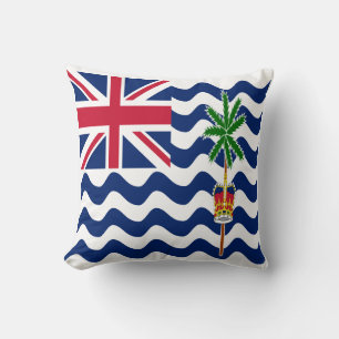 Flagge des Britischen Territoriums im Indischen Oz Kissen