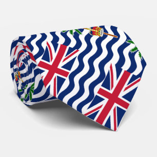 Flagge des Britischen Territoriums im Indischen Oz Krawatte