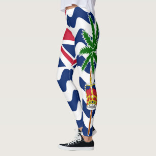 Flagge des Britischen Territoriums im Indischen Oz Leggings