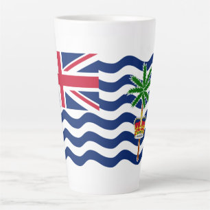 Flagge des Britischen Territoriums im Indischen Oz Milchtasse