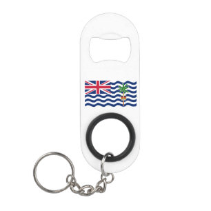 Flagge des Britischen Territoriums im Indischen Oz Mini Flaschenöffner