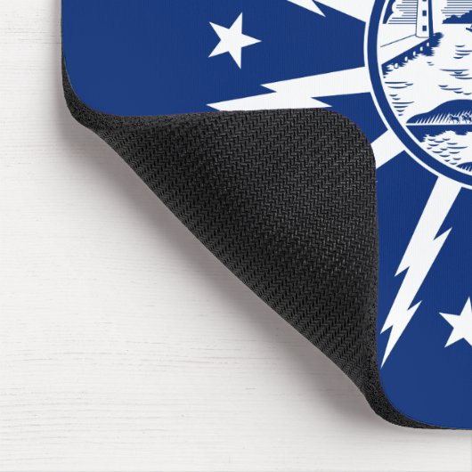 Flagge des Büffels, New York Mousepad (Ecke)