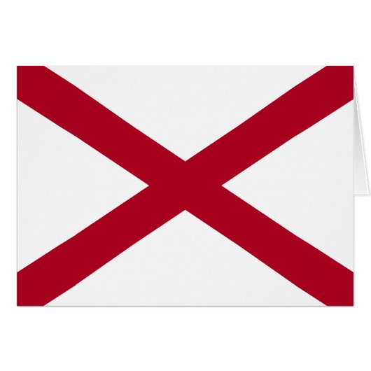 Flagge des Bundesstaates Alabama (Vorderseite (Horizontal))