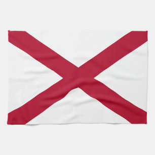 Flagge des Bundesstaates Alabama Geschirrtuch
