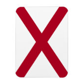Flagge des Bundesstaates Alabama Magnet (Vertikal)