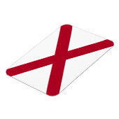 Flagge des Bundesstaates Alabama Magnet (Linke Seite)
