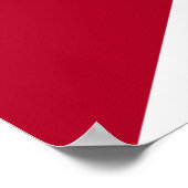 Flagge des Bundesstaates Alabama Poster (Ecke)