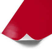Flagge des Bundesstaates Alabama Poster (Ecke)