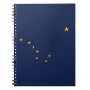 Flagge des Bundesstaates Alaska Notizblock