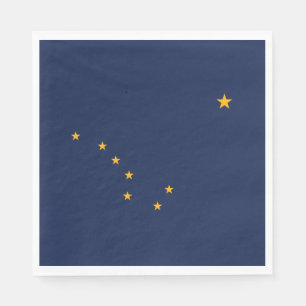Flagge des Bundesstaates Alaska Serviette