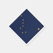 Flagge des Bundesstaates Alaska Serviette (Ecke)