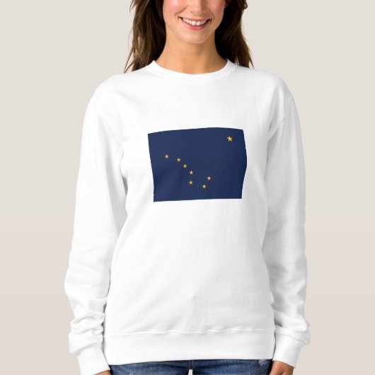 Flagge des Bundesstaates Alaska Sweatshirt (Vorderseite)