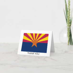 Flagge des Bundesstaates Arizona Dankeskarte
